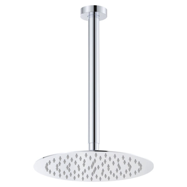 Kaya Ceiling Shower 250mm Head, 350mm Drop, Chrome