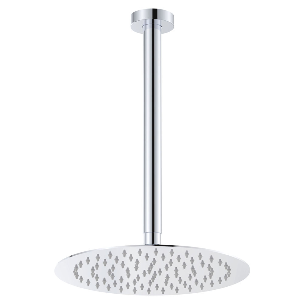 Kaya Ceiling Shower 250mm Head, 350mm Drop, Chrome