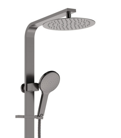 Kaya Deluxe Twin Shower, Gun Metal