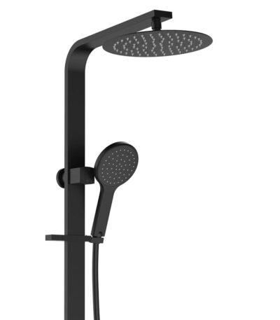 Kaya Deluxe Twin Shower, Matte Black
