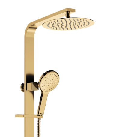Kaya Deluxe Twin Shower, Urban Brass