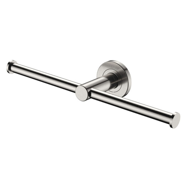 Kaya Double Toilet Roll Holder, Brushed Nickel
