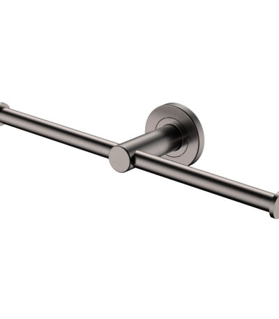 Kaya Double Toilet Roll Holder, Gun Metal