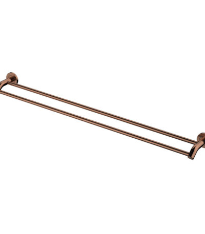 Kaya Double Towel Rail, 900mm, Brushed Copper