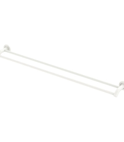 Kaya Double Towel Rail, 900mm, Matte White