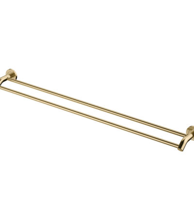 Kaya Double Towel Rail, 900mm, Urban Brass