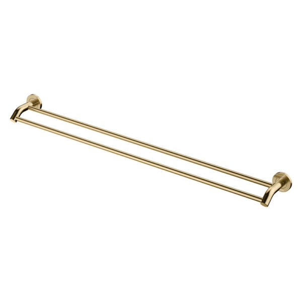 Kaya Double Towel Rail, 900mm, Urban Brass