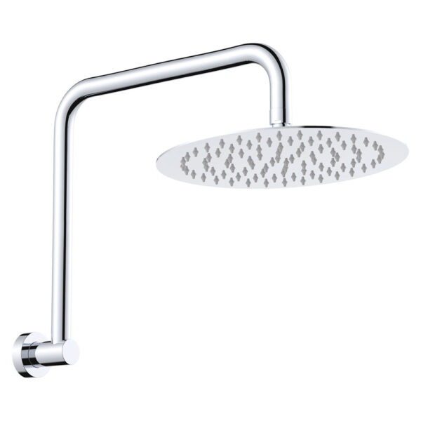 Kaya Gooseneck Shower Arm Set, Chrome
