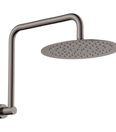 Kaya Gooseneck Shower Arm Set, Gun Metal