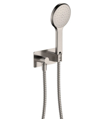 Kaya Hand Shower, Rectangular Plate, Brushed Nickel