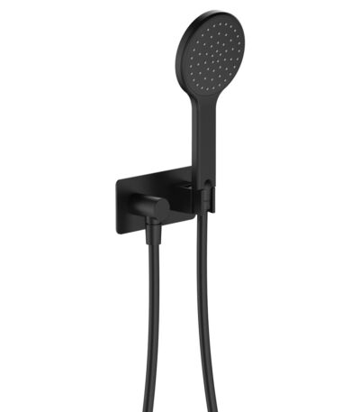 Kaya Hand Shower, Rectangular Plate, Matte Black