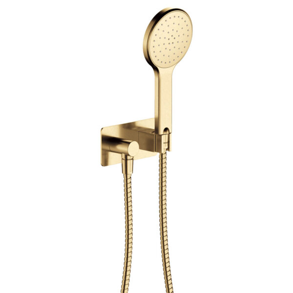 Kaya Hand Shower, Rectangular Plate, Urban Brass