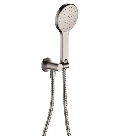 Kaya Hand Shower, Round Plate, Brushed Nickel