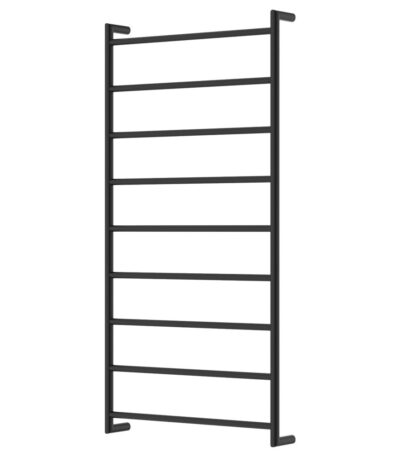 Kaya Heated Towel Rail, 600 x 1200mm, Matte Black