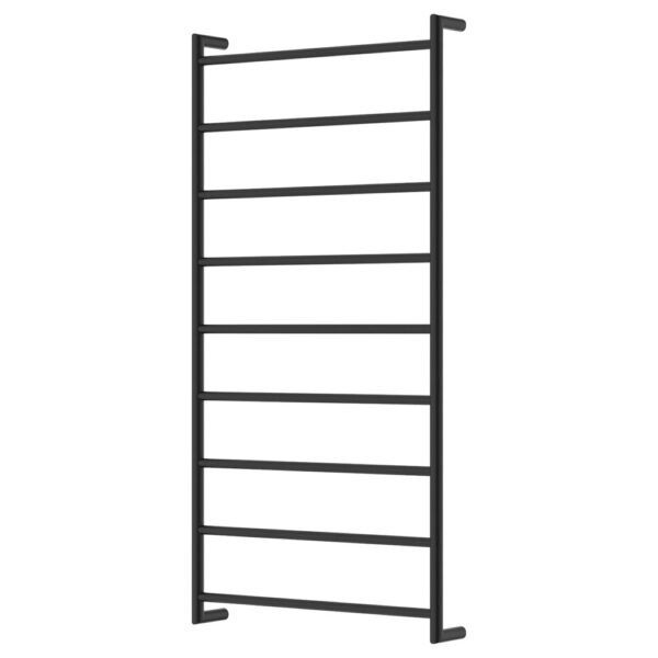 Kaya Heated Towel Rail, 600 x 1200mm, Matte Black