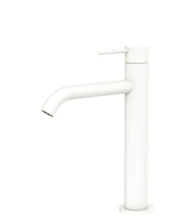 Kaya Medium Basin Mixer, Matte White