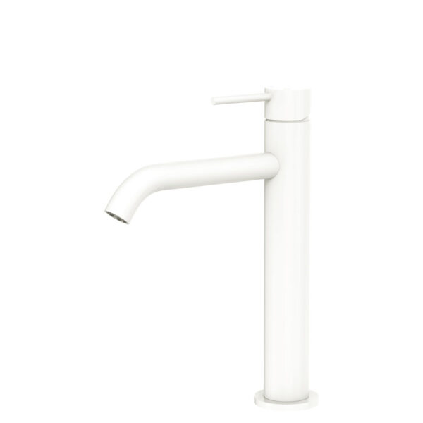 Kaya Medium Basin Mixer, Matte White