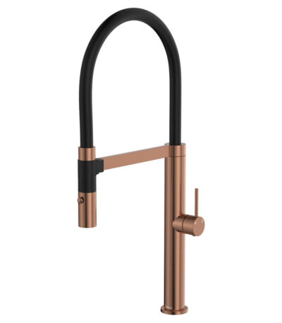 Kaya Pull Down Sink Mixer, Brushed Copper