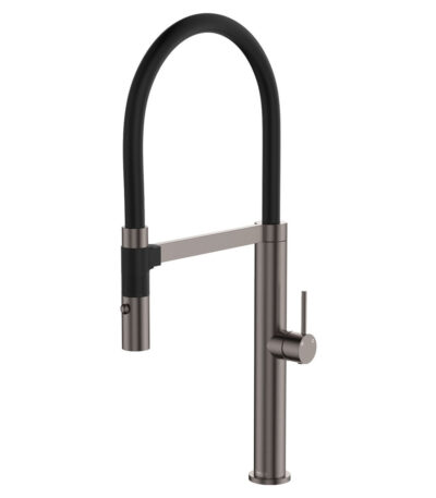 Kaya Pull Down Sink Mixer, Gun Metal