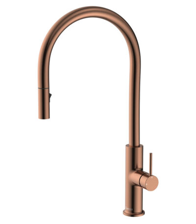 Kaya Pull-Out Sink Mixer, Brushed Copper