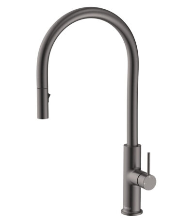 Kaya Pull-Out Sink Mixer, Gun Metal