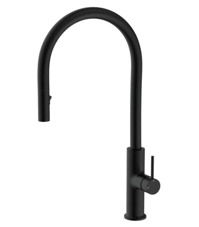 Kaya Pull-Out Sink Mixer, Matte Black
