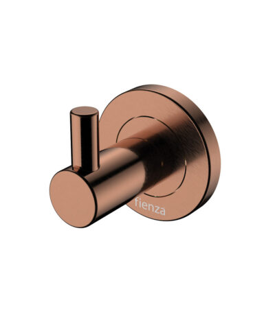Kaya Robe Hook, Brushed Copper