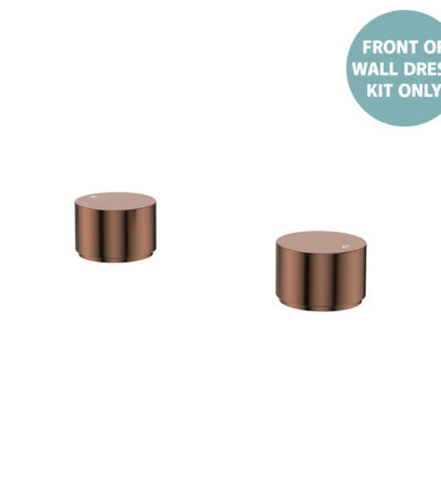 Kaya Round Hob Taps, Dress Kit, Brushed Copper