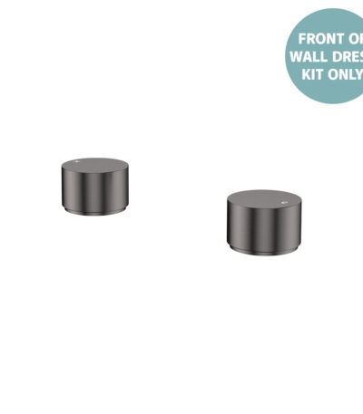 Kaya Round Hob Taps, Dress Kit, Gun Metal