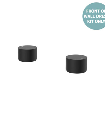 Kaya Round Hob Taps, Dress Kit, Matte Black