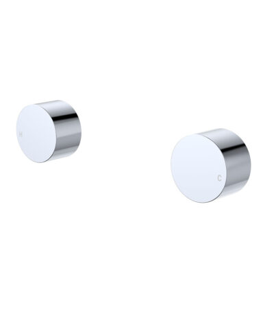 Kaya Round Wall Taps, Chrome