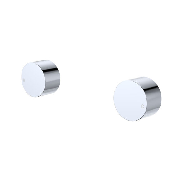 Kaya Round Wall Taps, Chrome