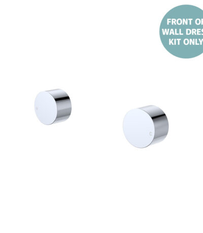 Kaya Round Wall Taps, Dress Kit, Chrome