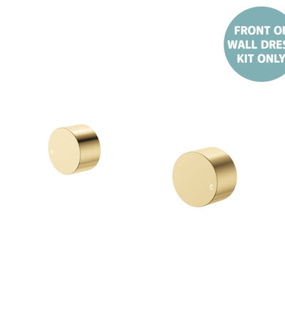 Kaya Round Wall Taps, Dress Kit, Urban Brass
