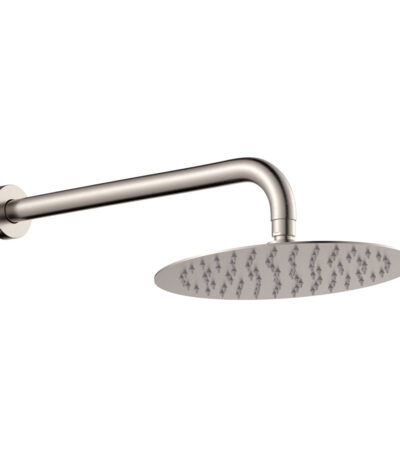 Kaya Shower Arm Set, Brushed Nickel