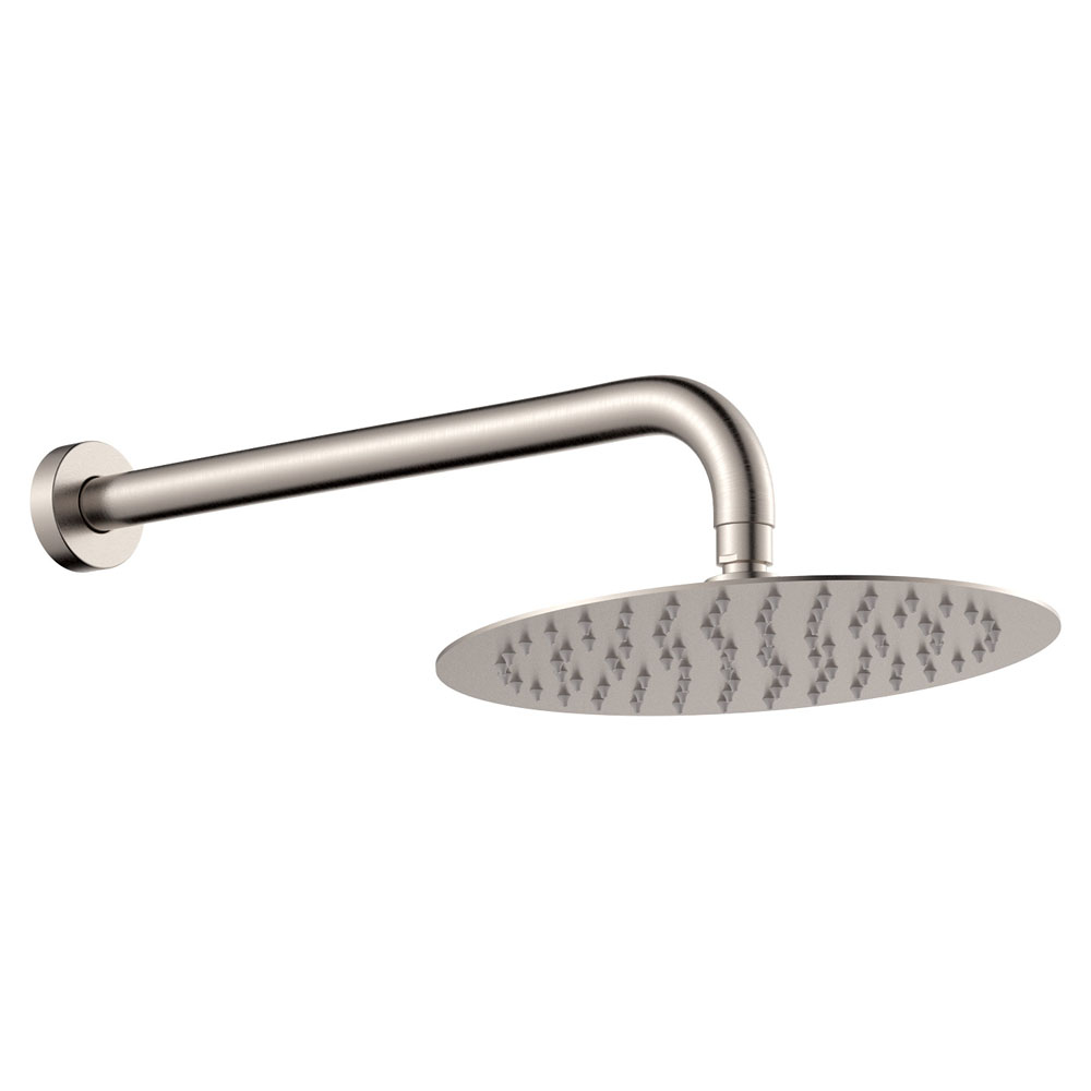Kaya Shower Arm Set, Brushed Nickel