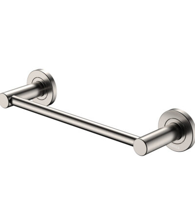 Kaya Single Towel Rail, 300mm, Brushed Nickel