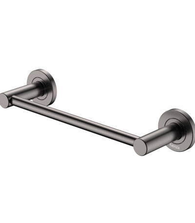 Kaya Single Towel Rail, 300mm, Gun Metal