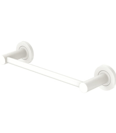 Kaya Single Towel Rail, 300mm, Matte White