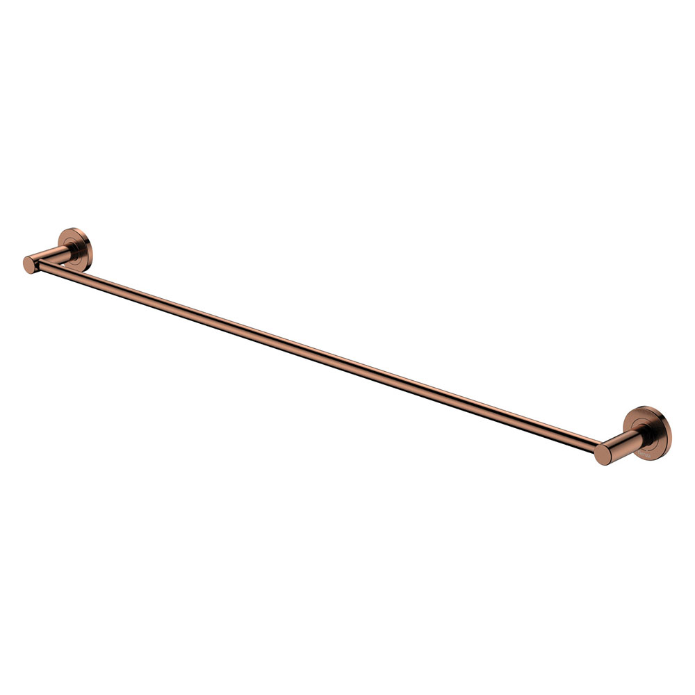 Kaya Single Towel Rail, 900mm, Brushed Copper