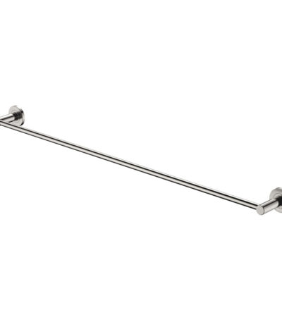 Kaya Single Towel Rail, 900mm, Brushed Nickel