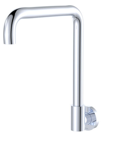 Kaya Squareline Wall Swivel Outlet Set, Chrome
