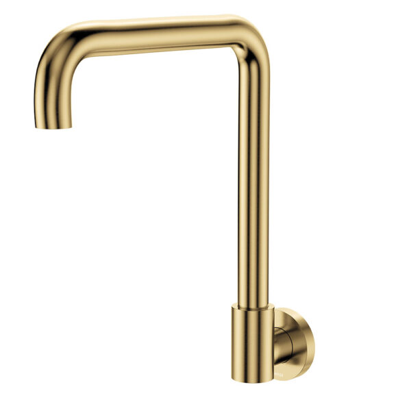 Kaya Squareline Wall Swivel Outlet Set, Urban Brass