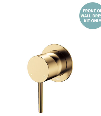 Kaya Wall Mixer Dress Kit, Small Round Plates, Urban Brass