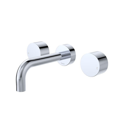 Kaya Wall Set, Round Taps, 130mm Outlet, Chrome