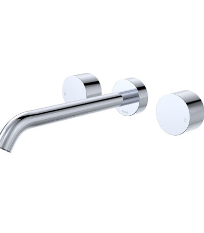 Kaya Wall Set, Round Taps, 220mm Outlet, Chrome