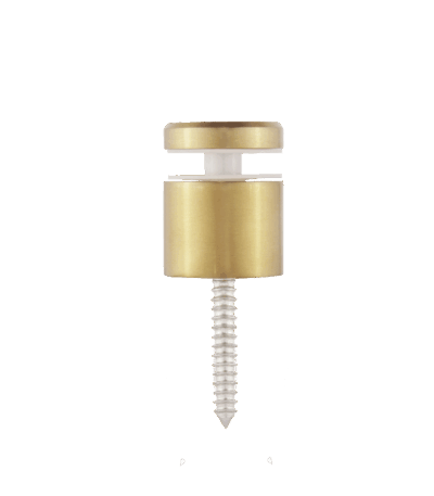 Kenley Glass Standoff - Brushed Brass