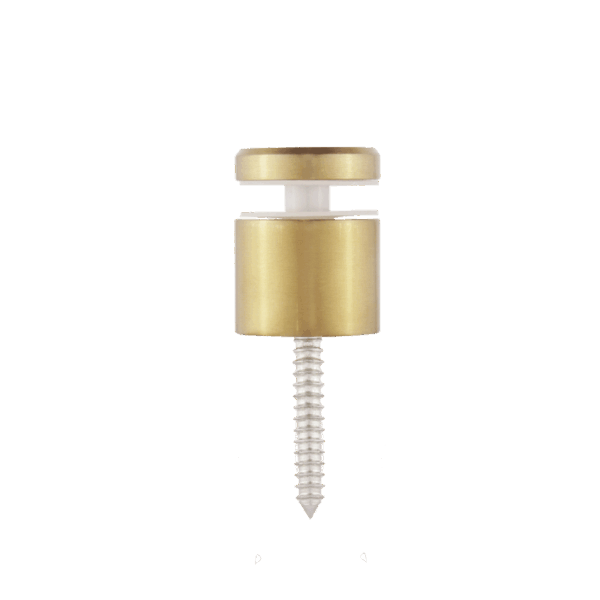 Kenley Glass Standoff - Brushed Brass