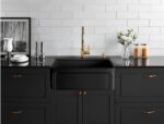 Kensington Fireclay Farmhouse Sink - Single Bowl - Matt Black - 758x453x254mm | FCS758MB