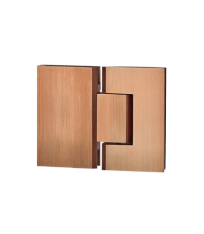 Kenzie Glass to Glass Shower Hinge - Brushed Copper